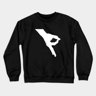 Finger circle game Crewneck Sweatshirt